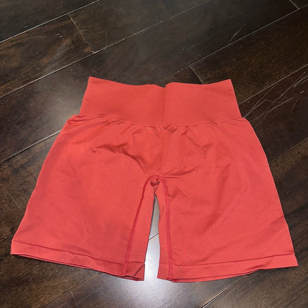 NVGTN Women's Red High-Waisted Shorts